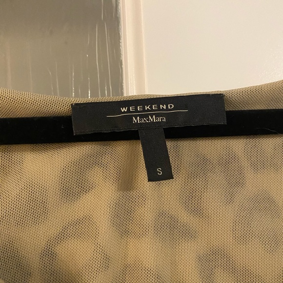 Weekend Maxmara Cheetah Leopard Print Long Sleeve Blouse, Top, Size Small, NWOT - Picture 6 of 9